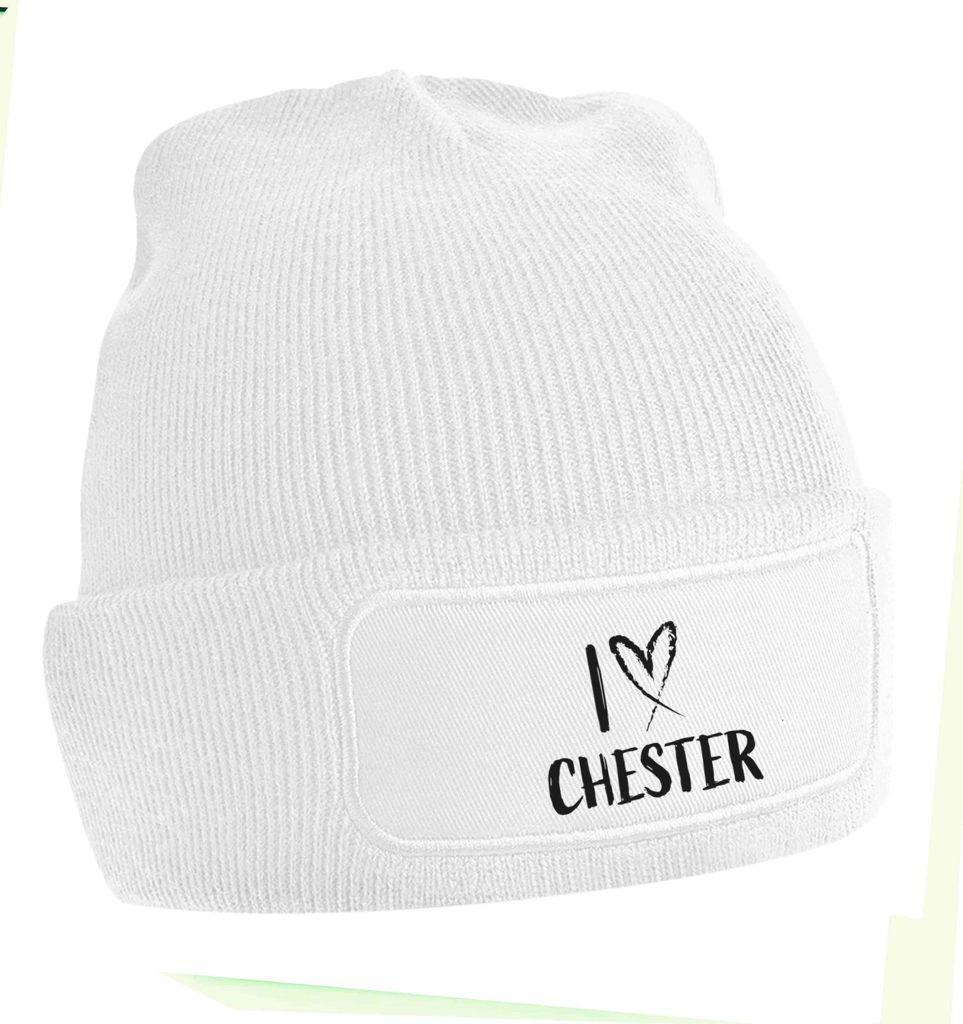 I love Chester beanie hat