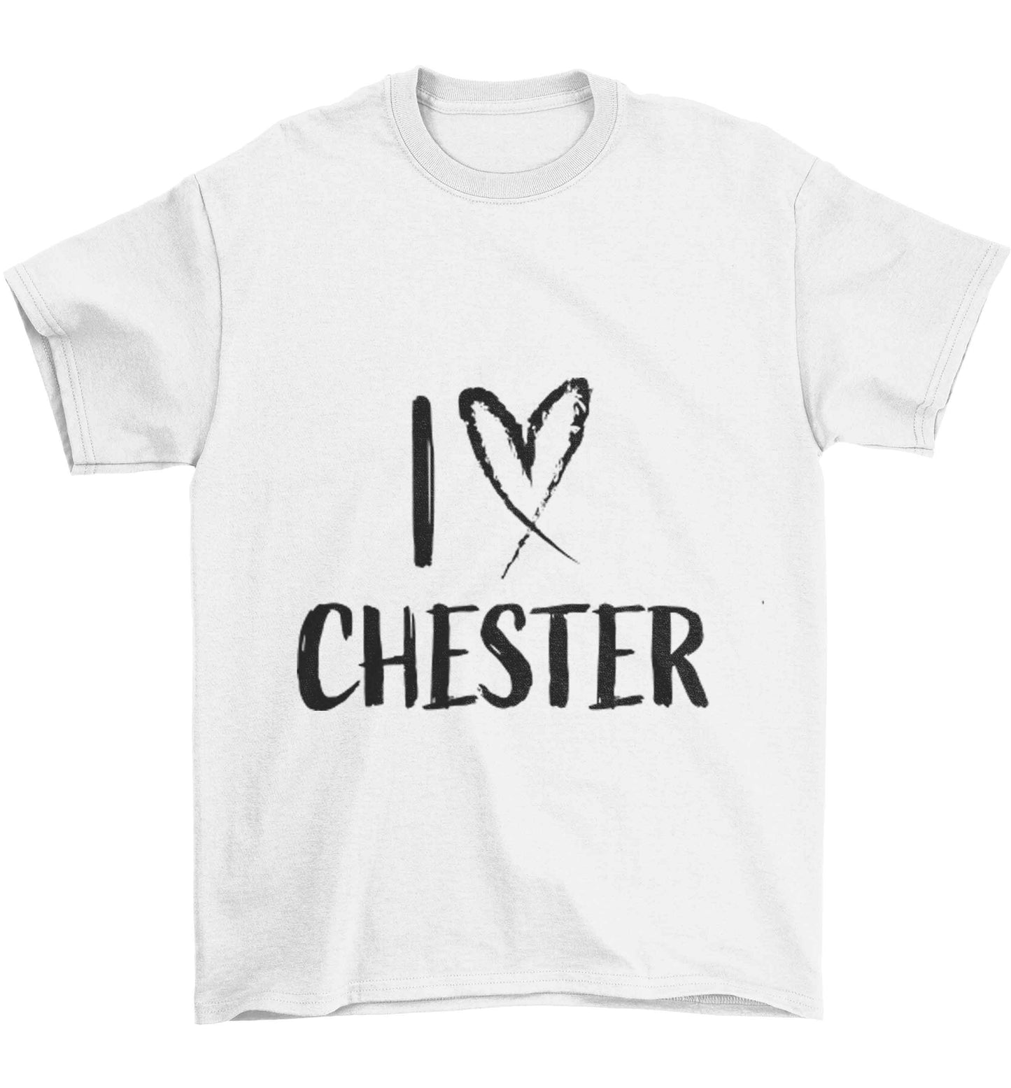 I love Chester Children's white Tshirt 12-13 Years