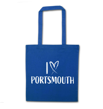 I love Portsmouth blue tote bag