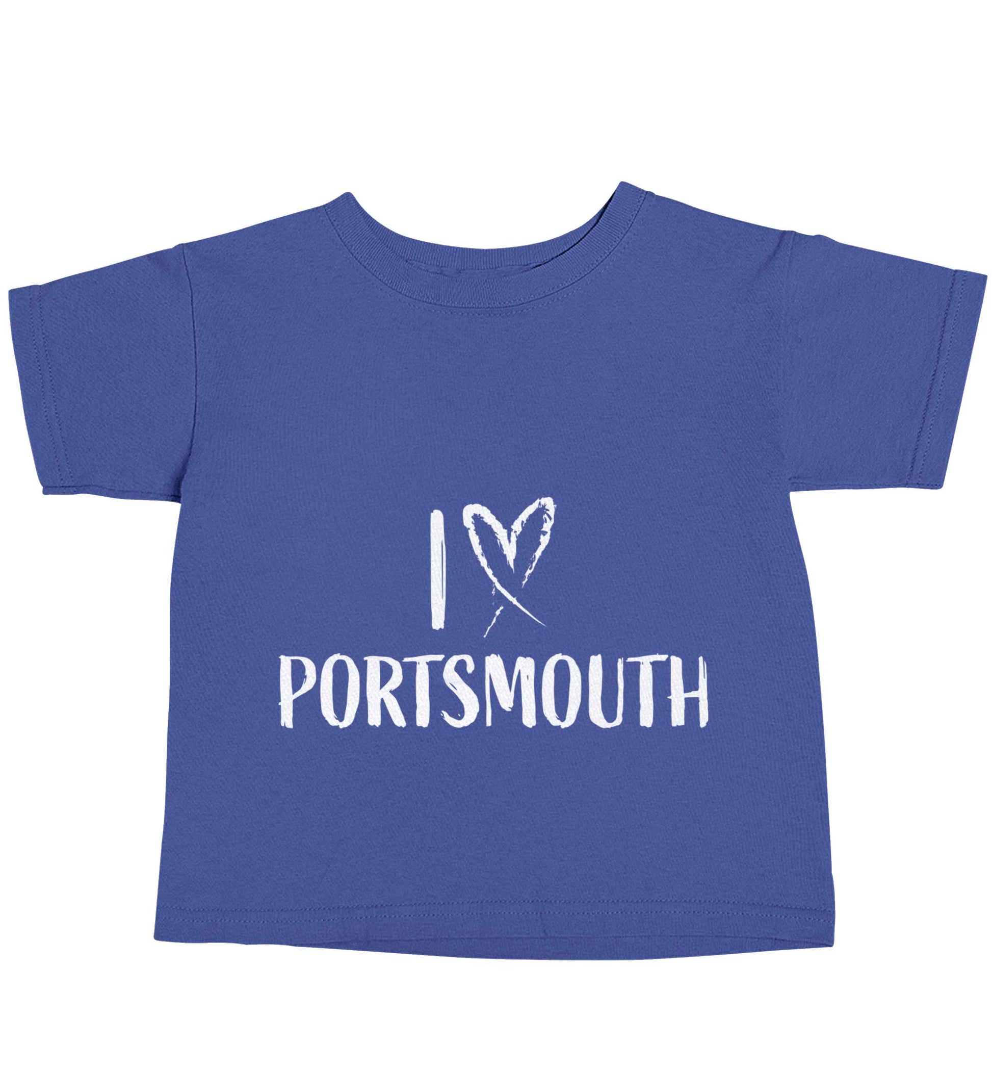 I love Portsmouth blue baby toddler Tshirt 2 Years