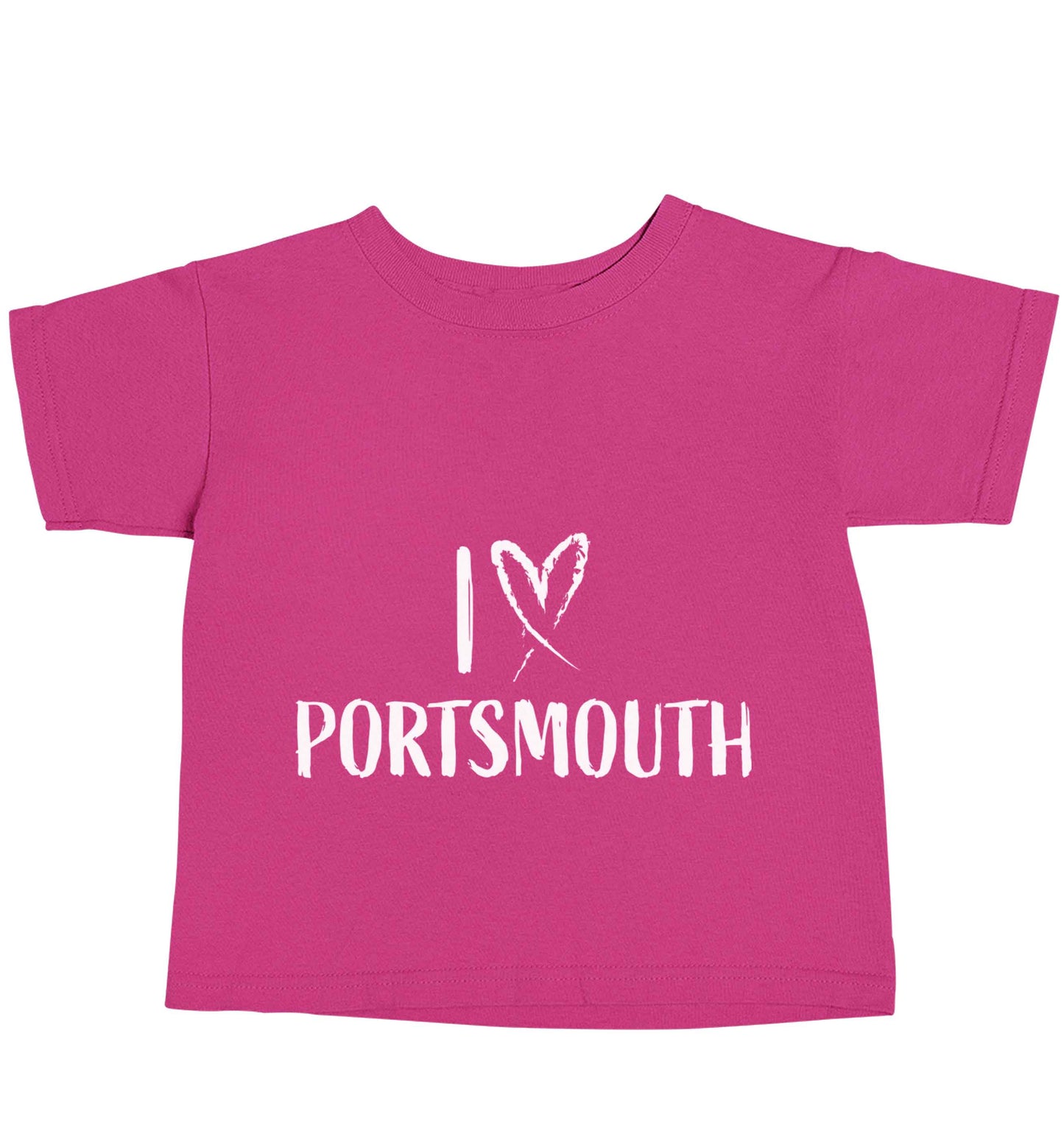 I love Portsmouth pink baby toddler Tshirt 2 Years