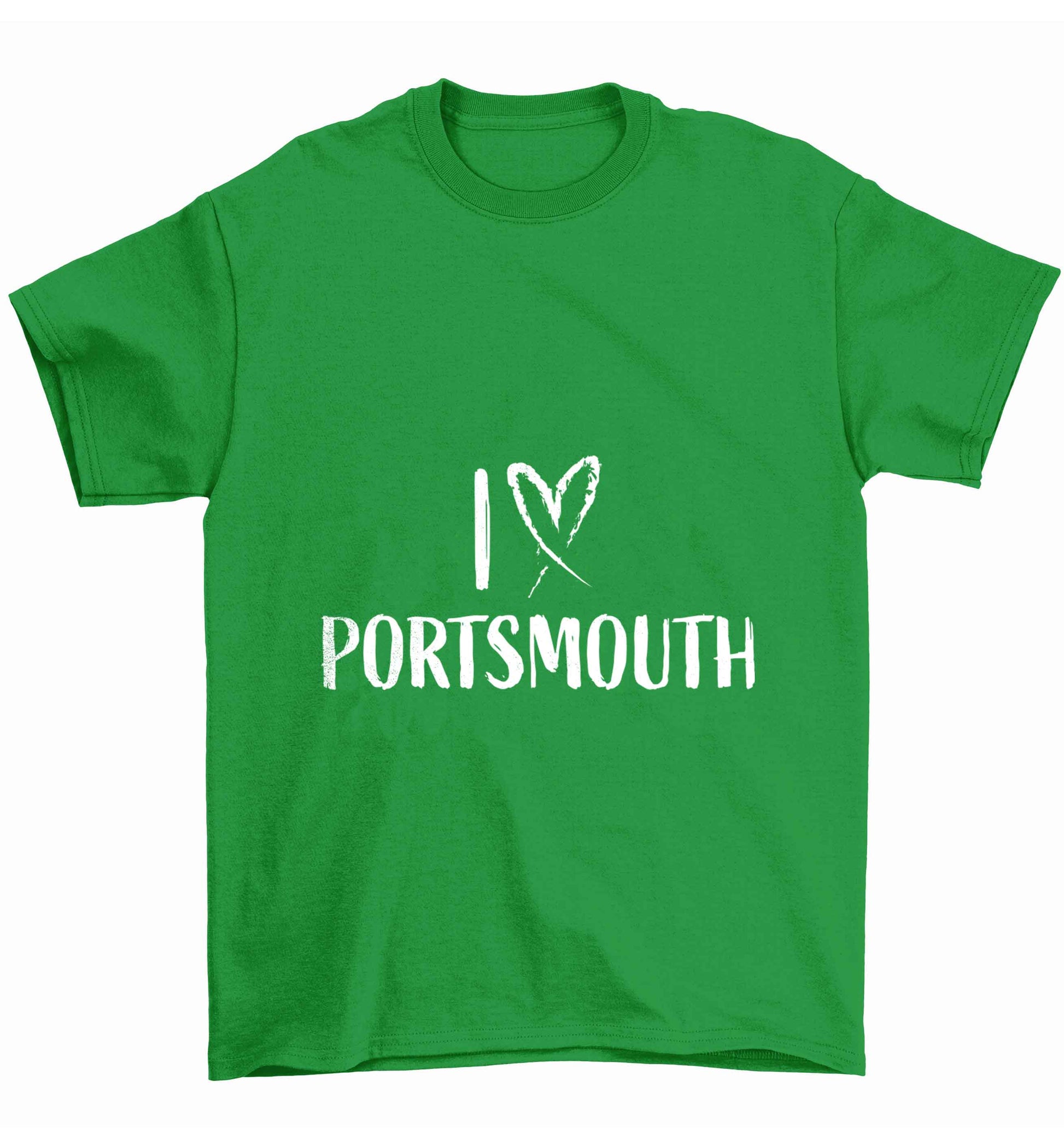 I love Portsmouth Children's green Tshirt 12-13 Years