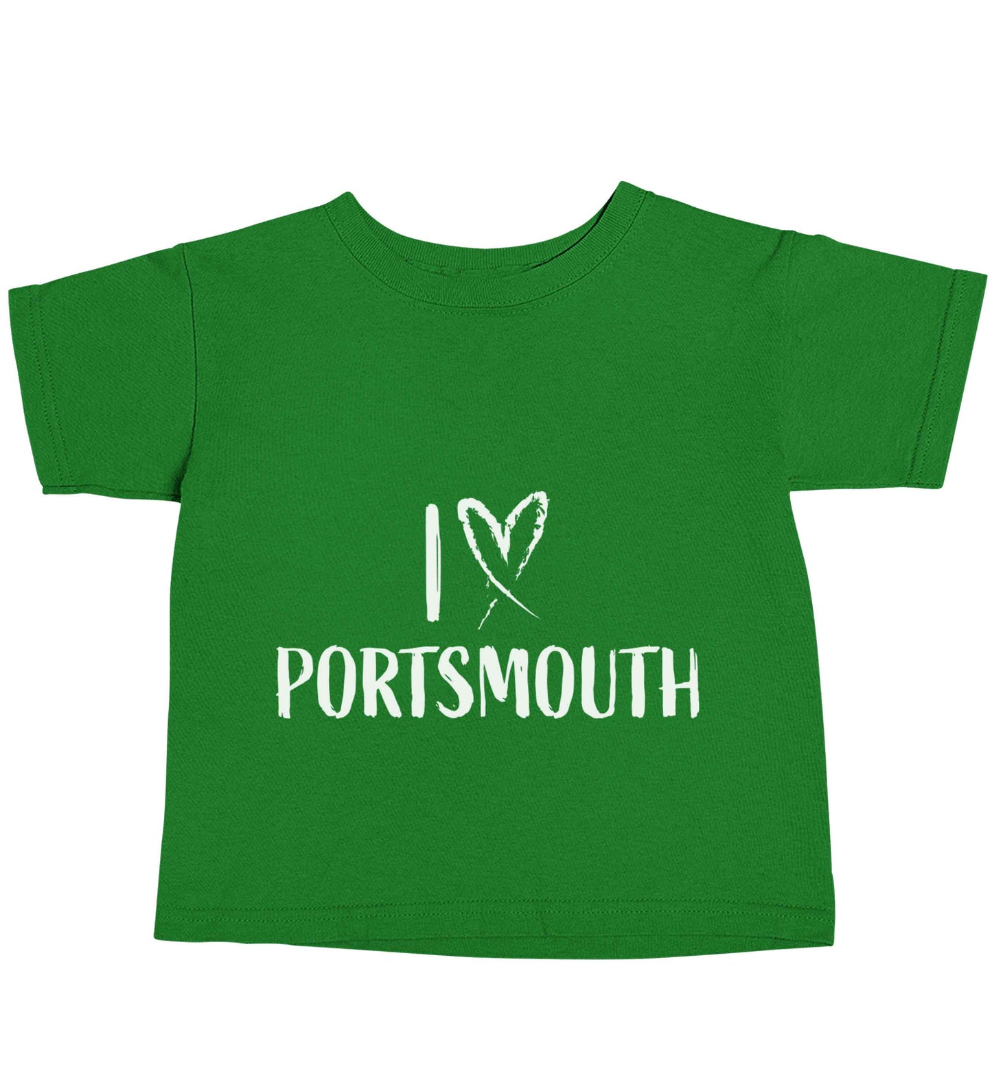 I love Portsmouth green baby toddler Tshirt 2 Years