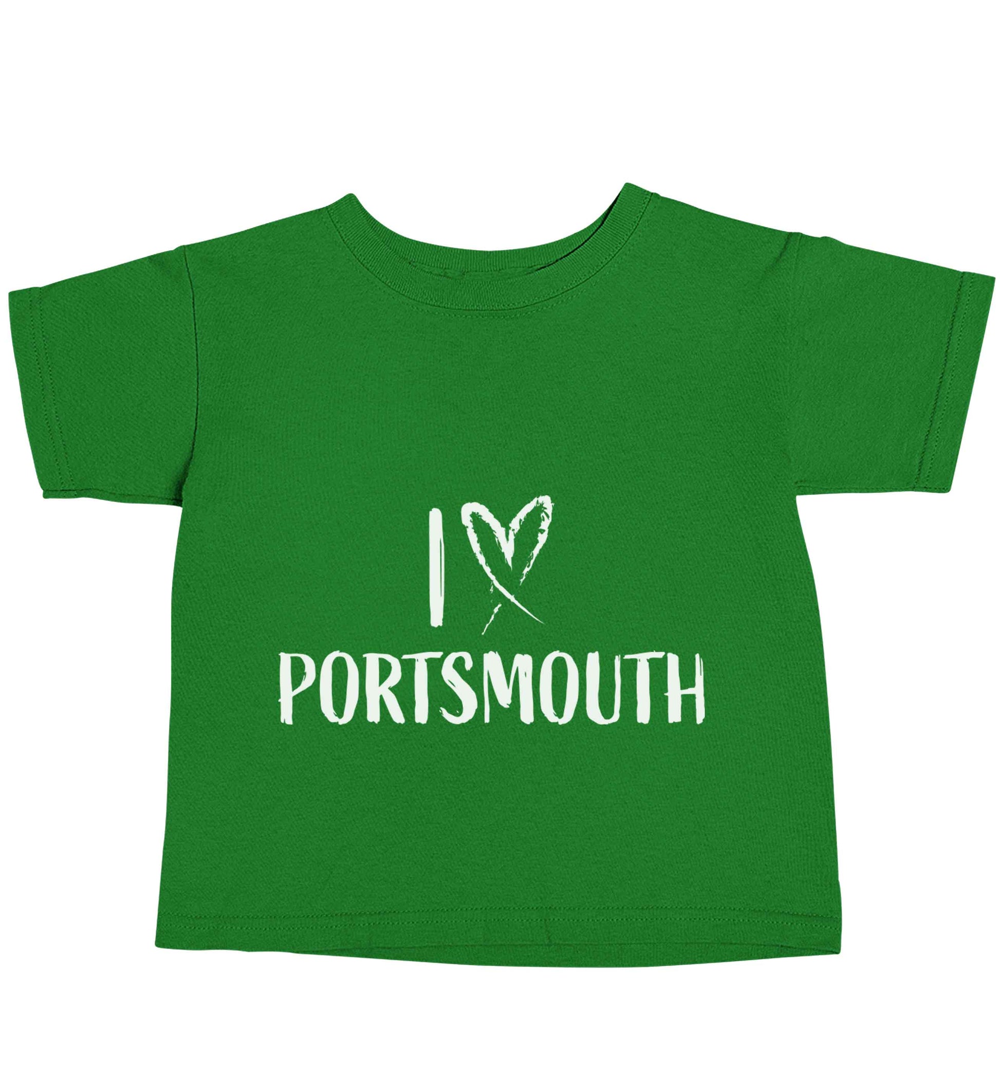 I love Portsmouth green baby toddler Tshirt 2 Years
