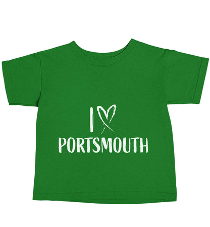 I love Portsmouth green baby toddler Tshirt 2 Years