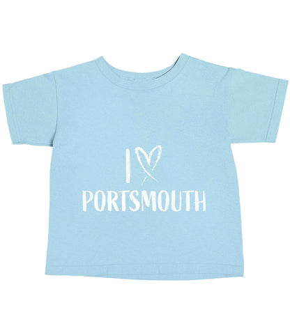I love Portsmouth light blue baby toddler Tshirt 2 Years