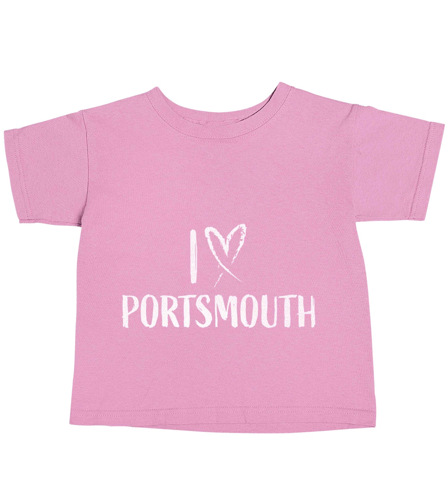 I love Portsmouth light pink baby toddler Tshirt 2 Years