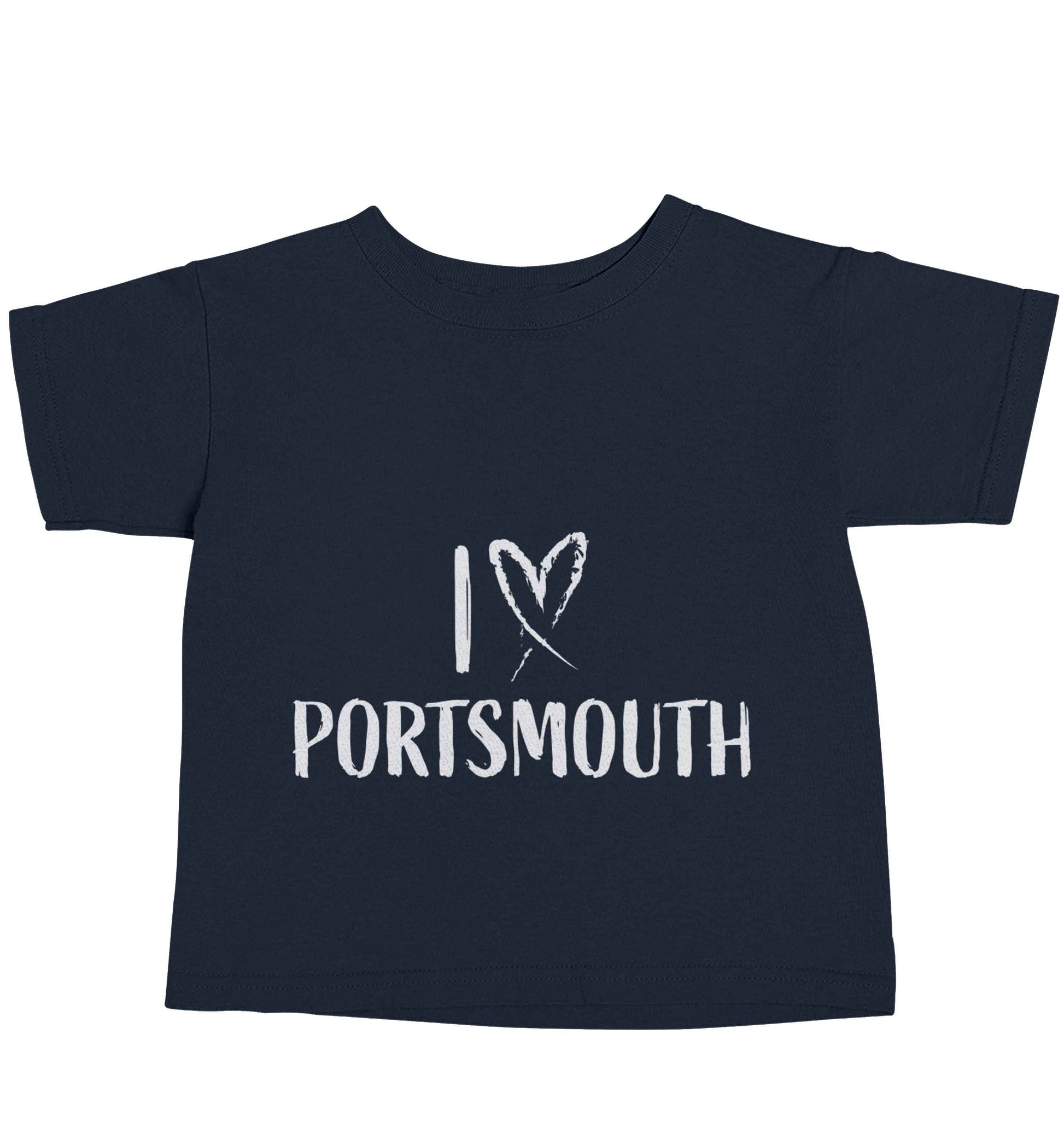 I love Portsmouth navy baby toddler Tshirt 2 Years
