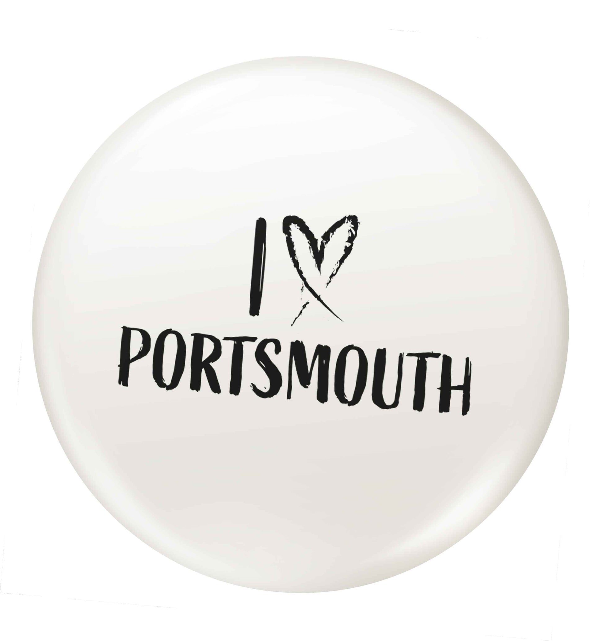 I love Portsmouth small 25mm Pin badge