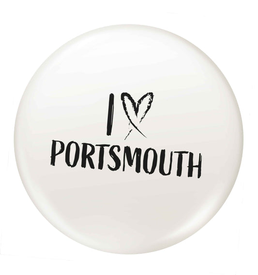 I love Portsmouth small 25mm Pin badge