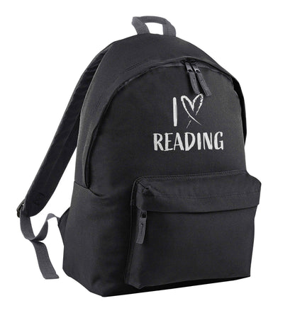 I love Reading black children's backpack