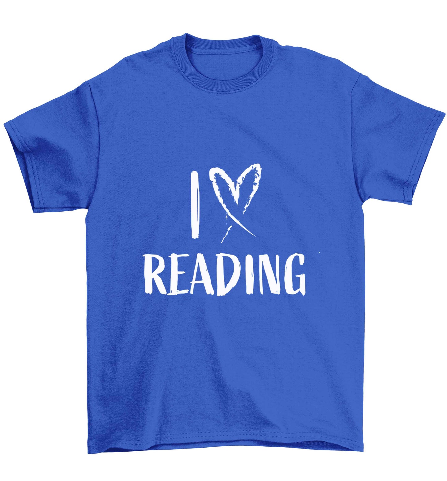 I love Reading Children's blue Tshirt 12-13 Years