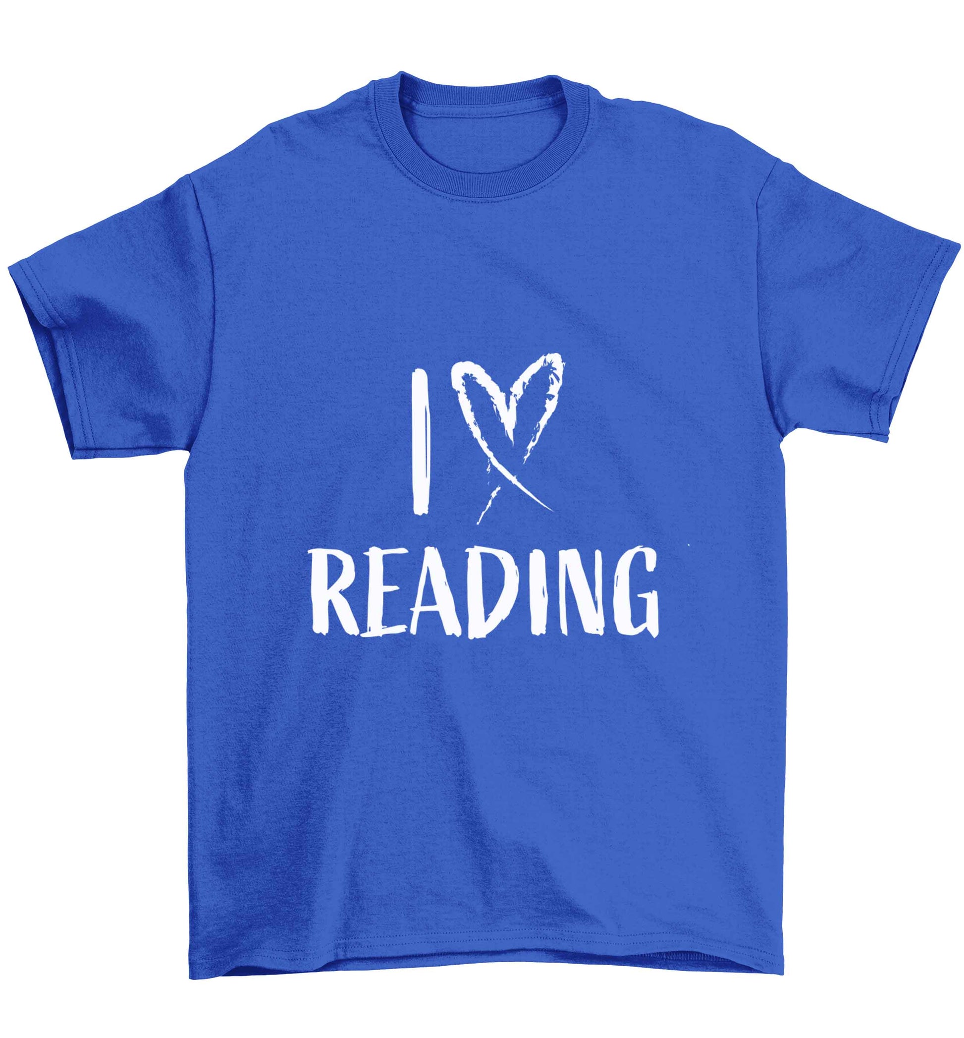 I love Reading Children's blue Tshirt 12-13 Years