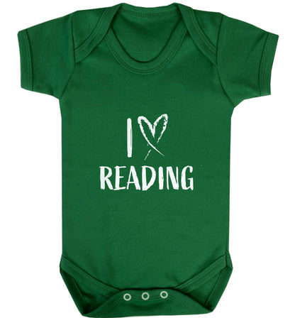 I love Reading baby vest green 18-24 months