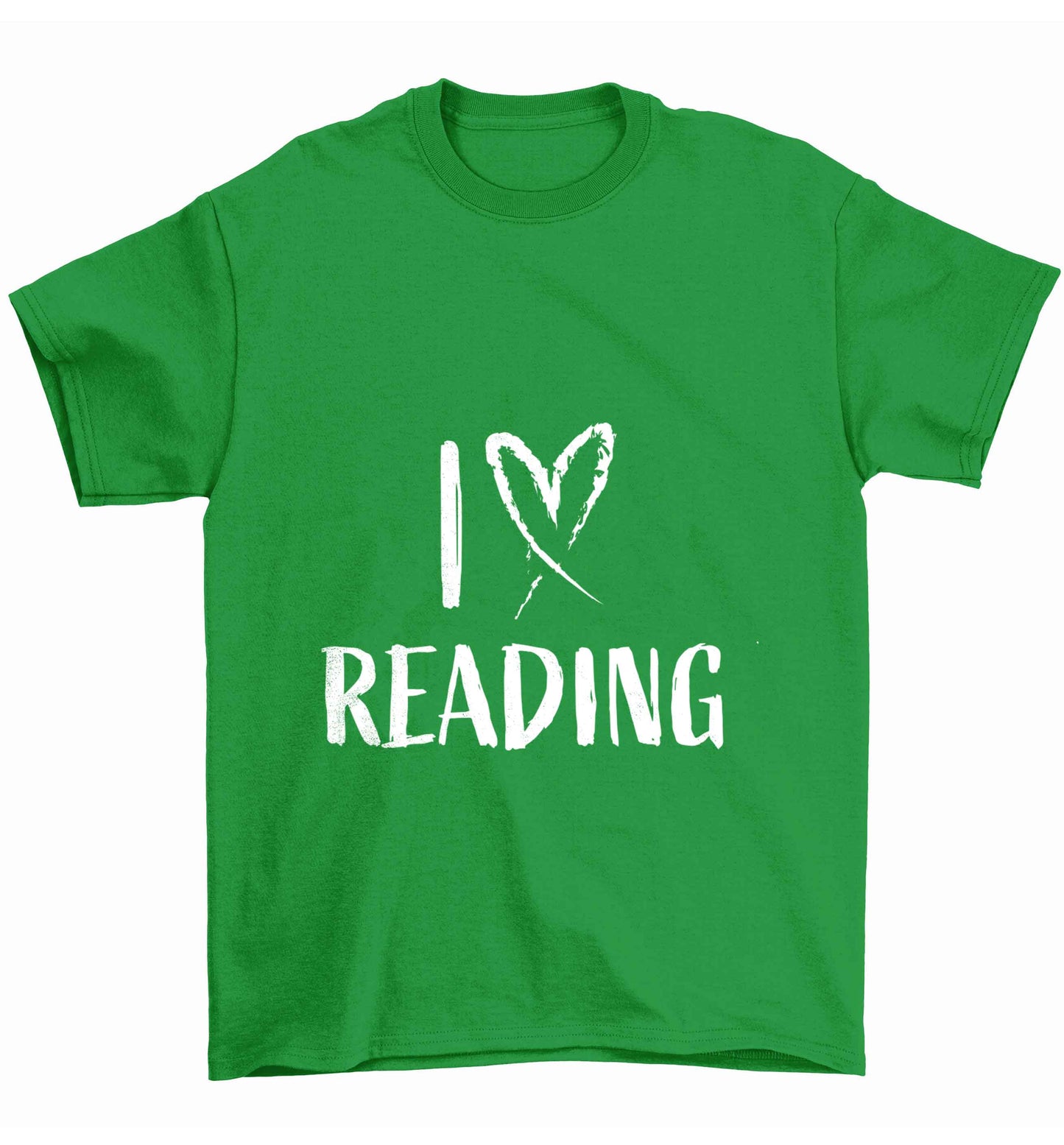 I love Reading Children's green Tshirt 12-13 Years