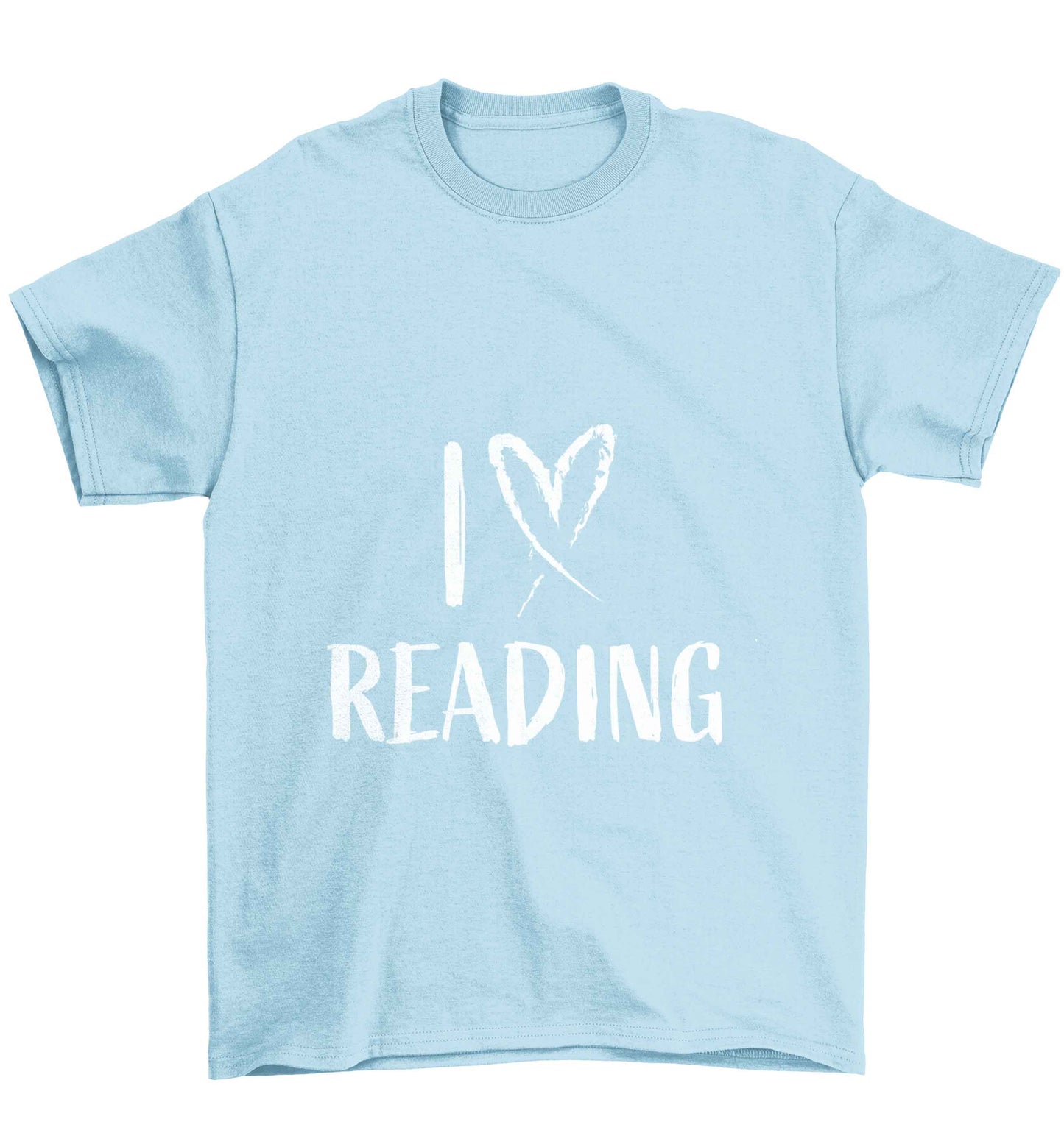I love Reading Children's light blue Tshirt 12-13 Years
