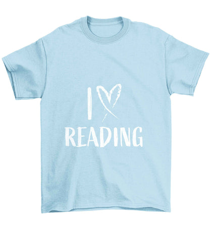 I love Reading Children's light blue Tshirt 12-13 Years