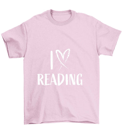 I love Reading Children's light pink Tshirt 12-13 Years