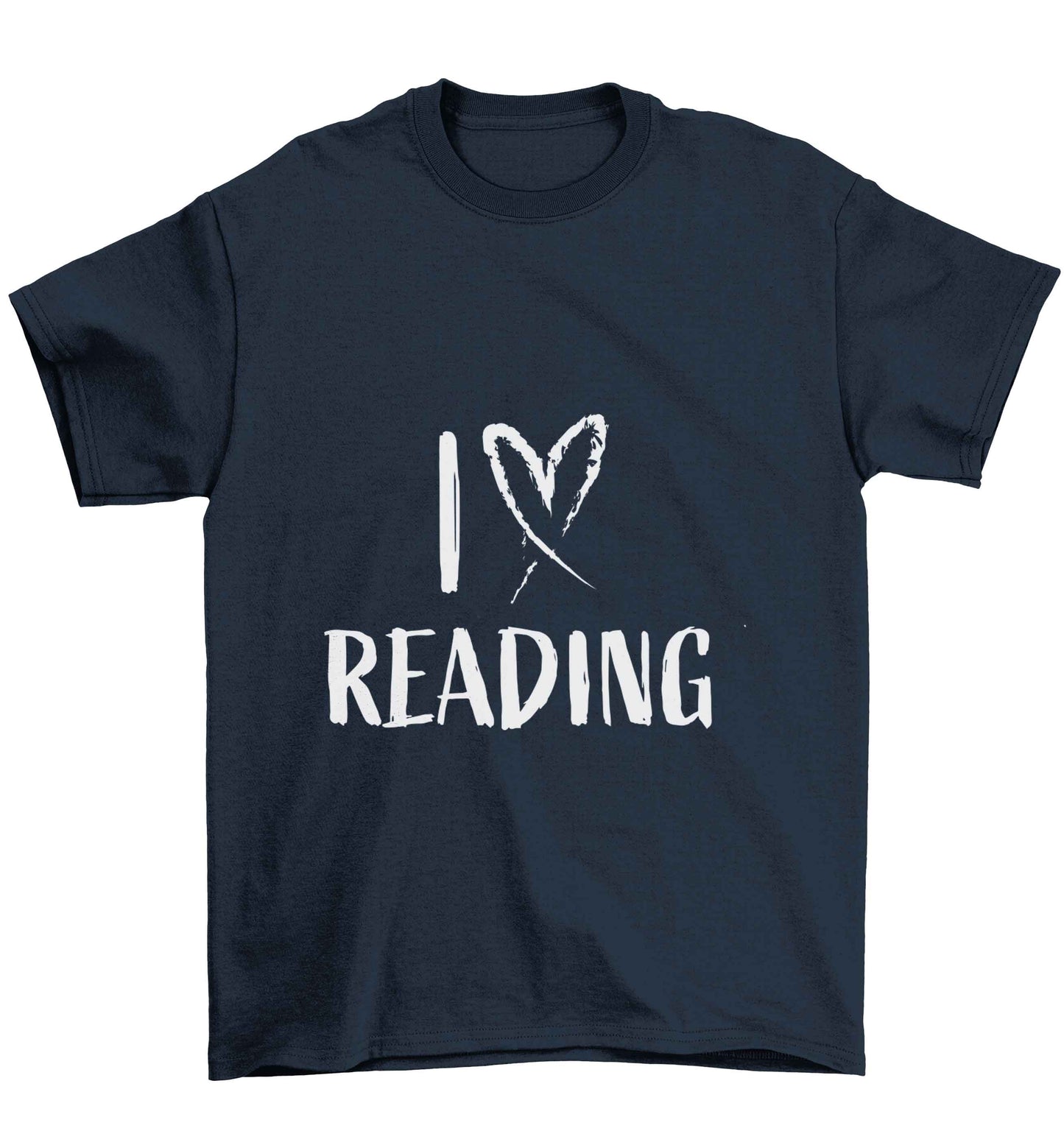 I love Reading Children's navy Tshirt 12-13 Years