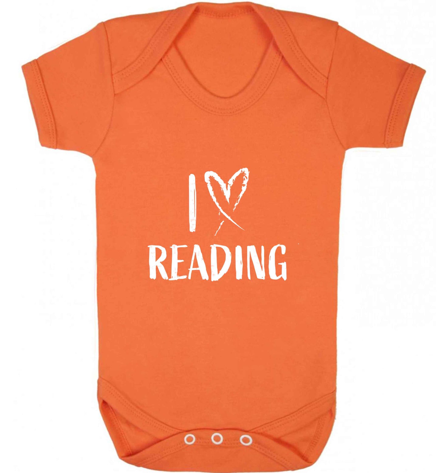 I love Reading baby vest orange 18-24 months