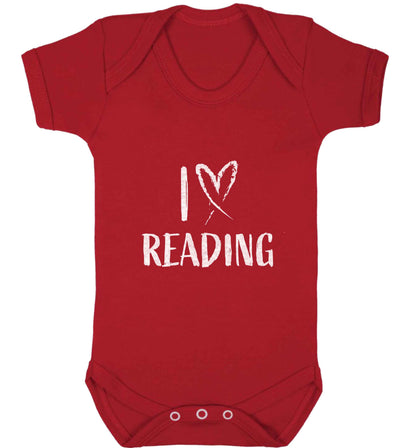 I love Reading baby vest red 18-24 months