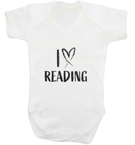 I love Reading baby vest white 18-24 months