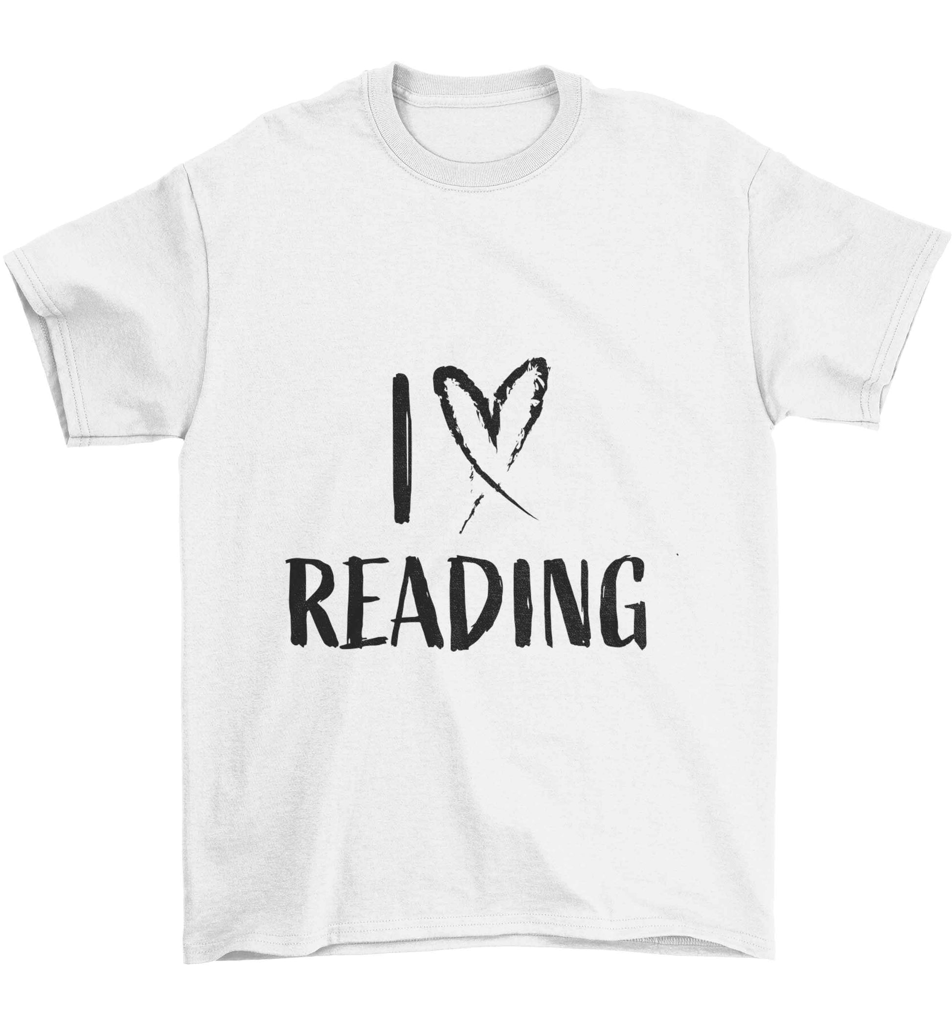 I love Reading Children's white Tshirt 12-13 Years