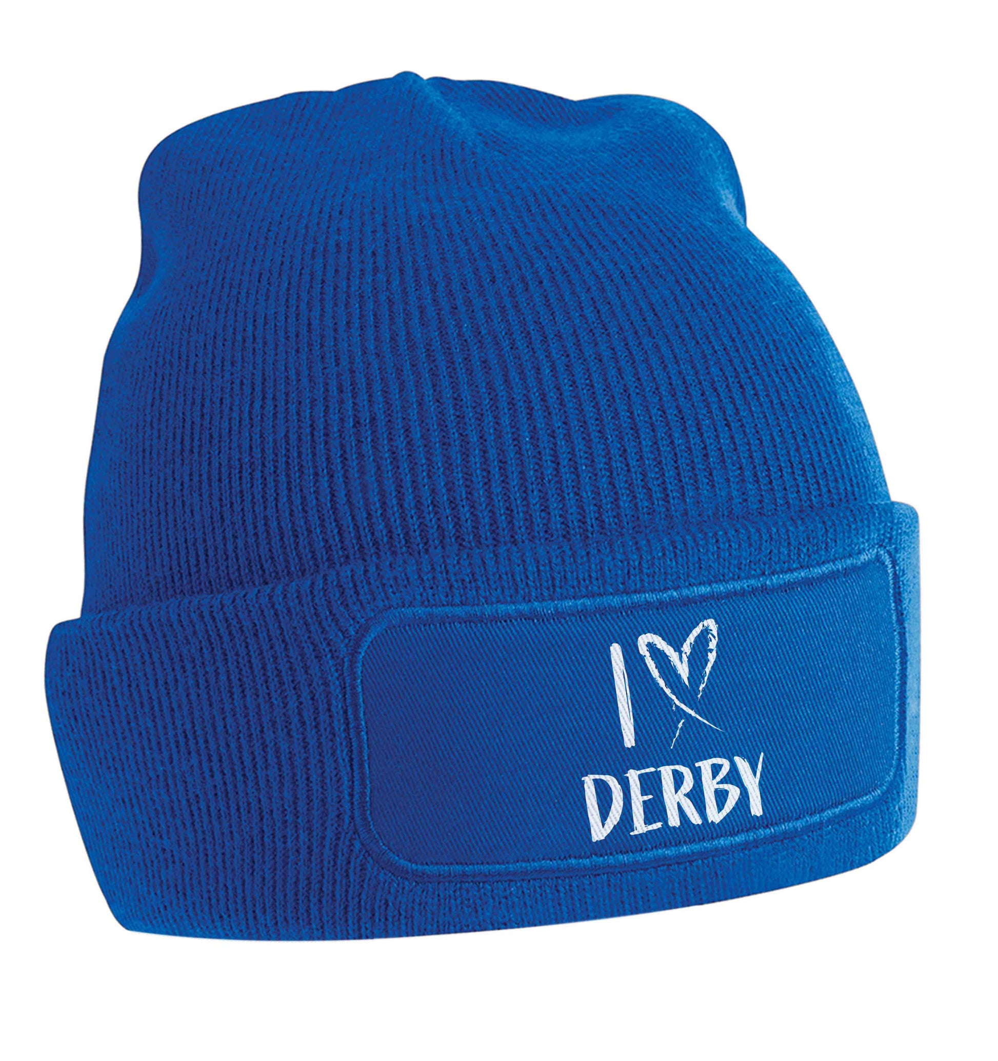 I love Derby beanie hat