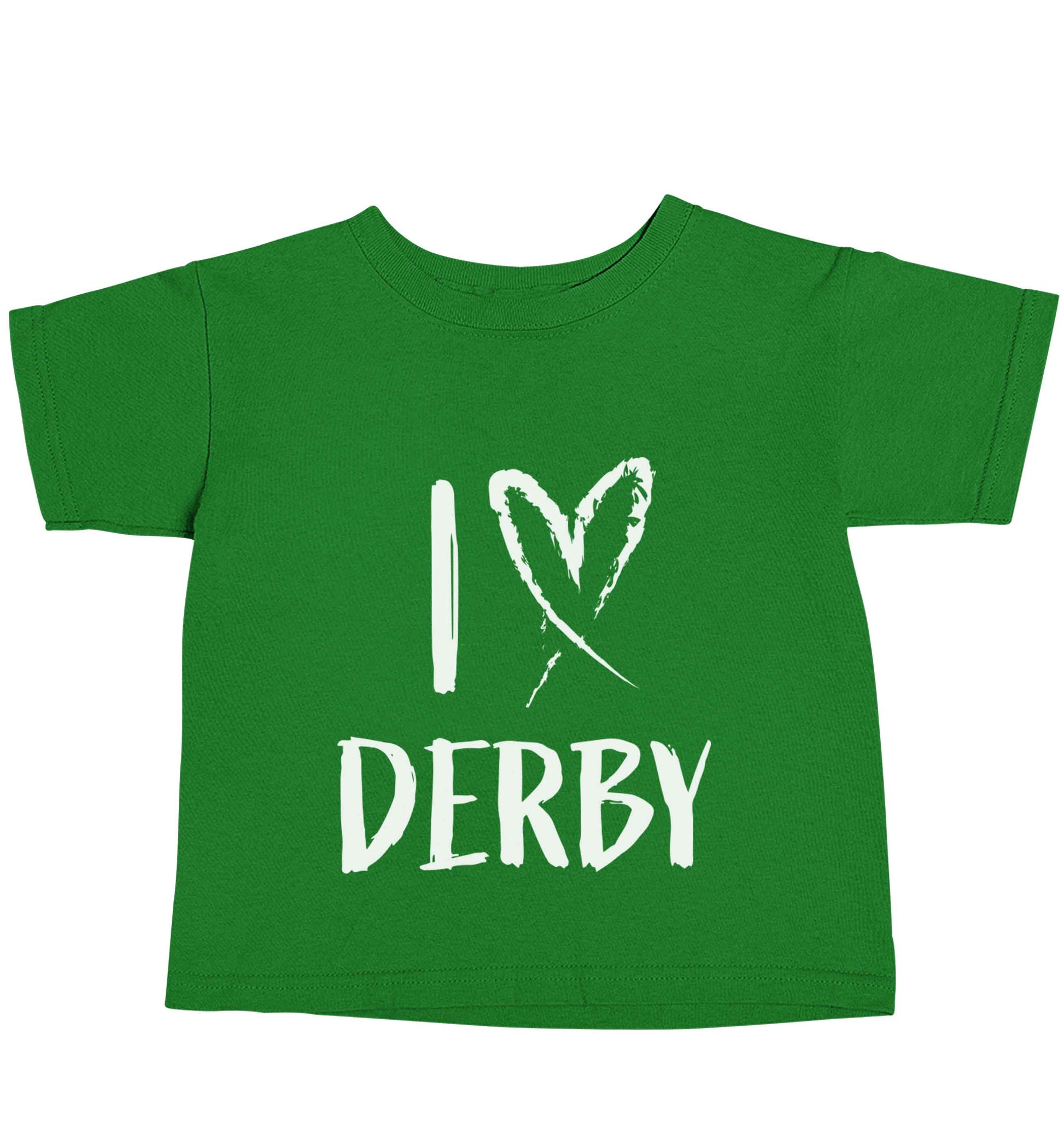 I love Derby green baby toddler Tshirt 2 Years
