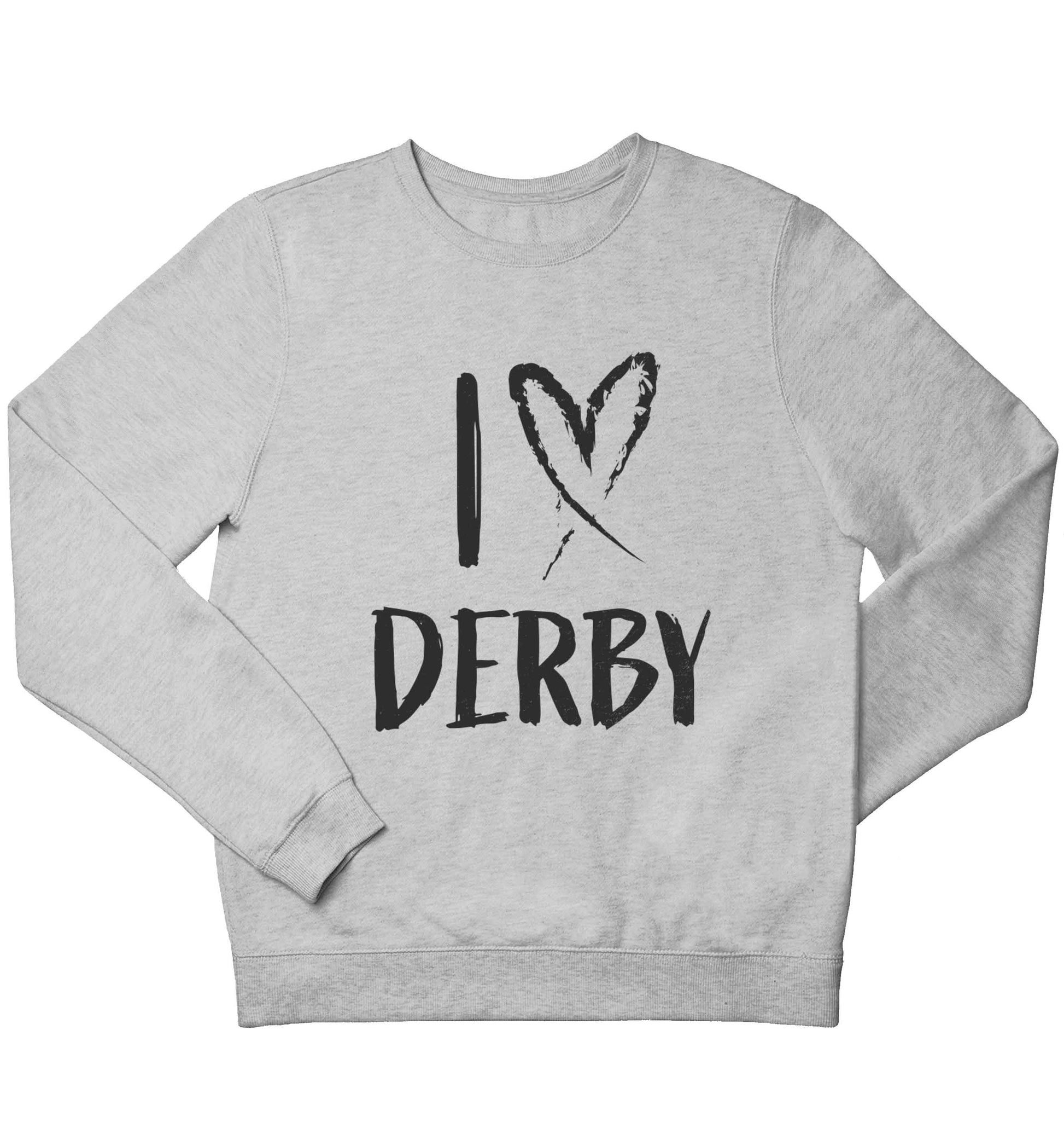 I love Derby children's grey sweater 12-13 Years