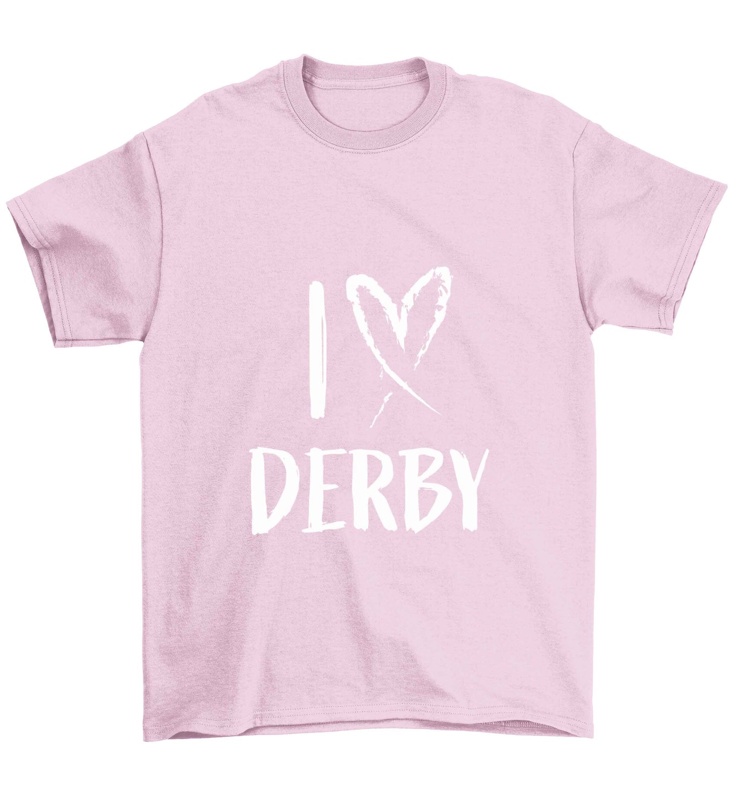 I love Derby Children's light pink Tshirt 12-13 Years