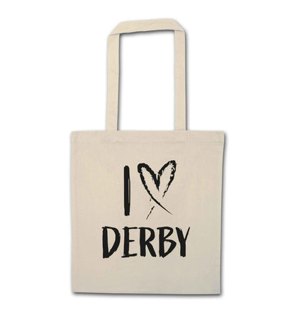I love Derby natural tote bag
