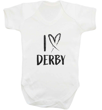 I love Derby baby vest white 18-24 months