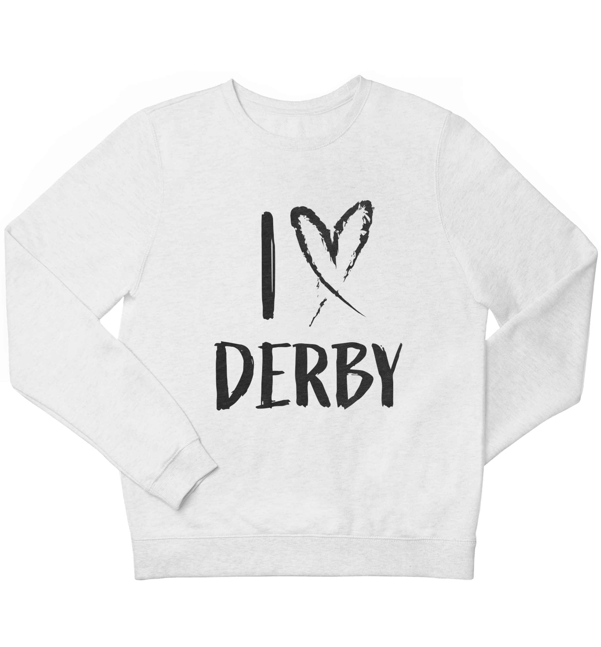 I love Derby children's white sweater 12-13 Years