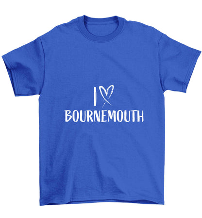 I love Bournemouth Children's blue Tshirt 12-13 Years