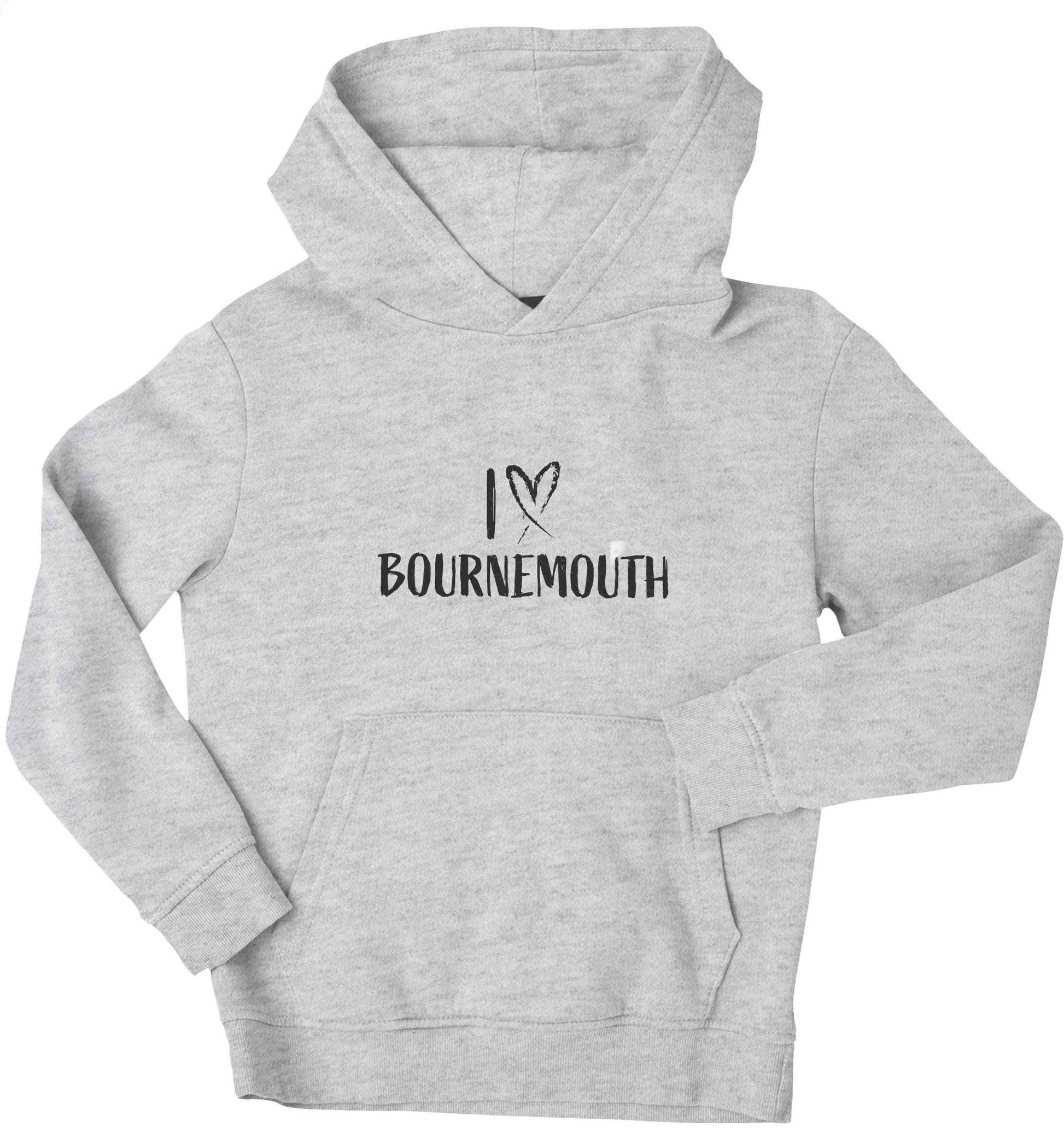 I love Bournemouth children's grey hoodie 12-13 Years