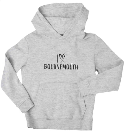 I love Bournemouth children's grey hoodie 12-13 Years