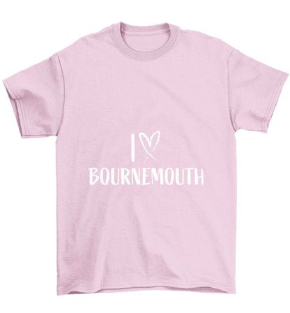 I love Bournemouth Children's light pink Tshirt 12-13 Years