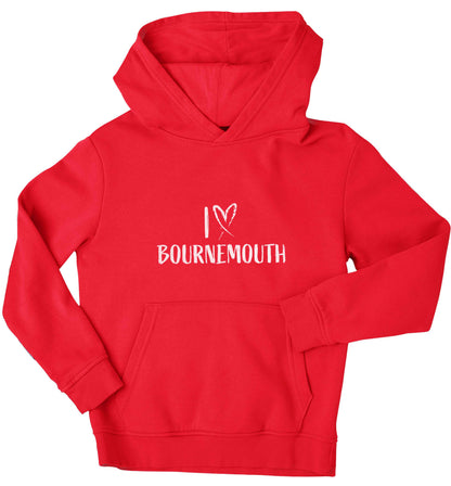 I love Bournemouth children's red hoodie 12-13 Years