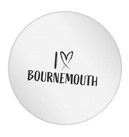 I love Bournemouth 24 @ 45mm matt circle stickers