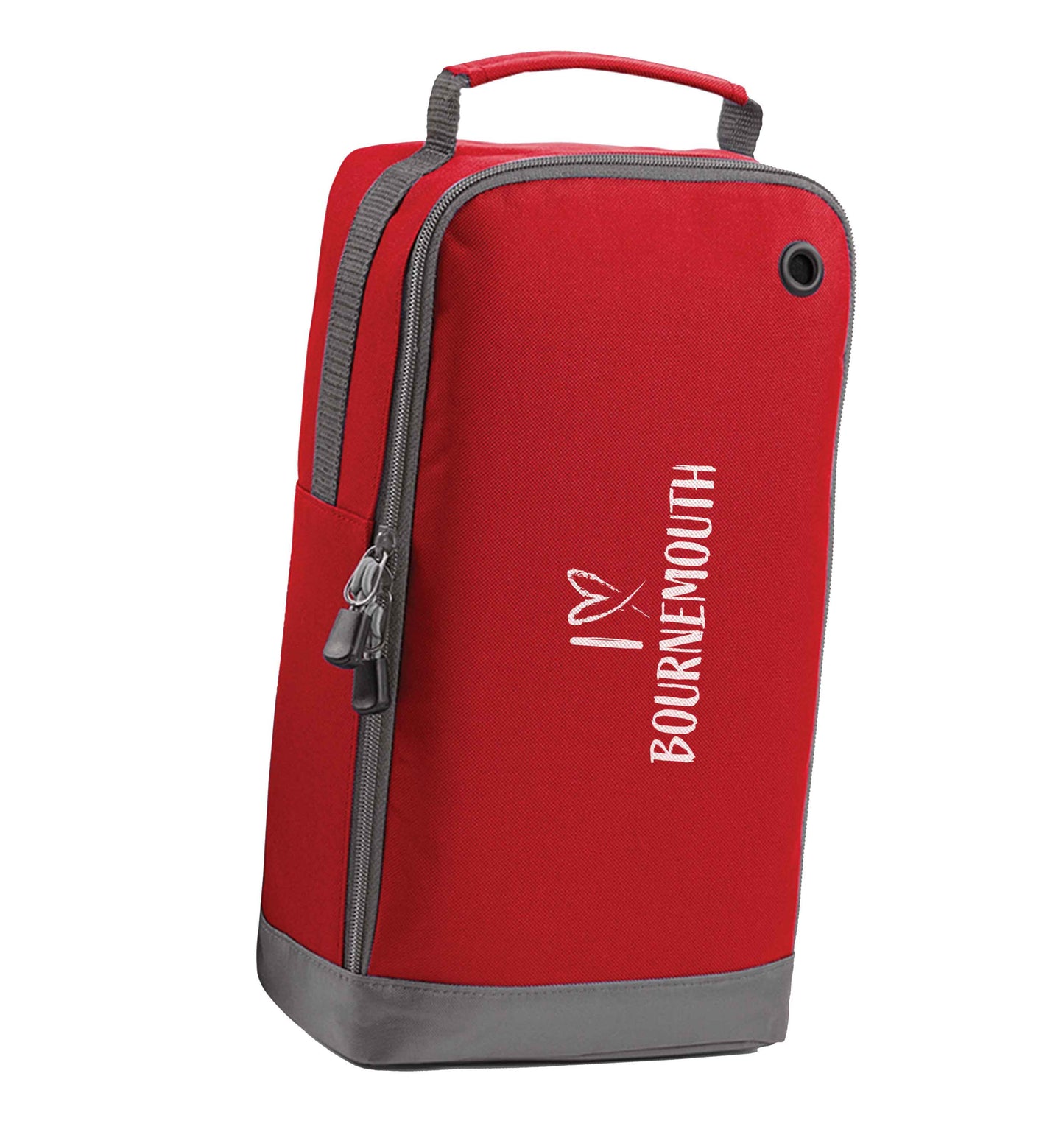 I love Bournemouth red sports shoe bag horizontal print