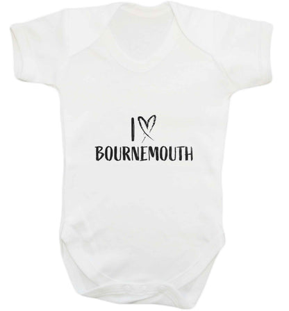 I love Bournemouth baby vest white 18-24 months