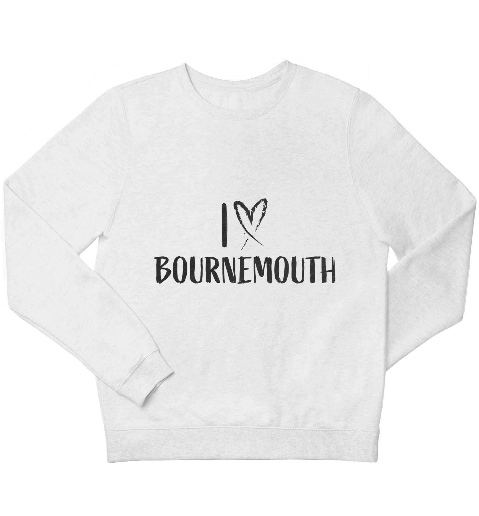 I love Bournemouth children's white sweater 12-13 Years