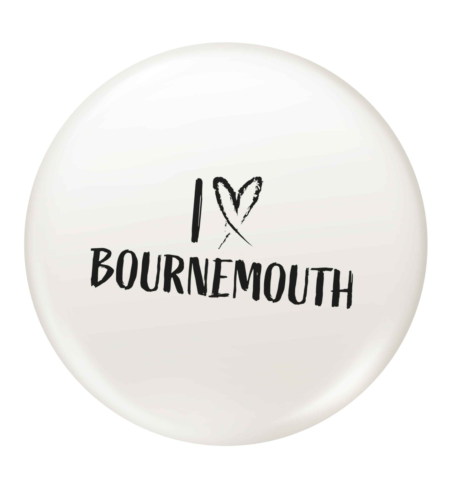 I love Bournemouth small 25mm Pin badge
