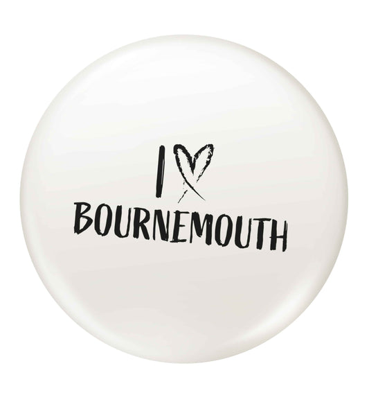 I love Bournemouth small 25mm Pin badge