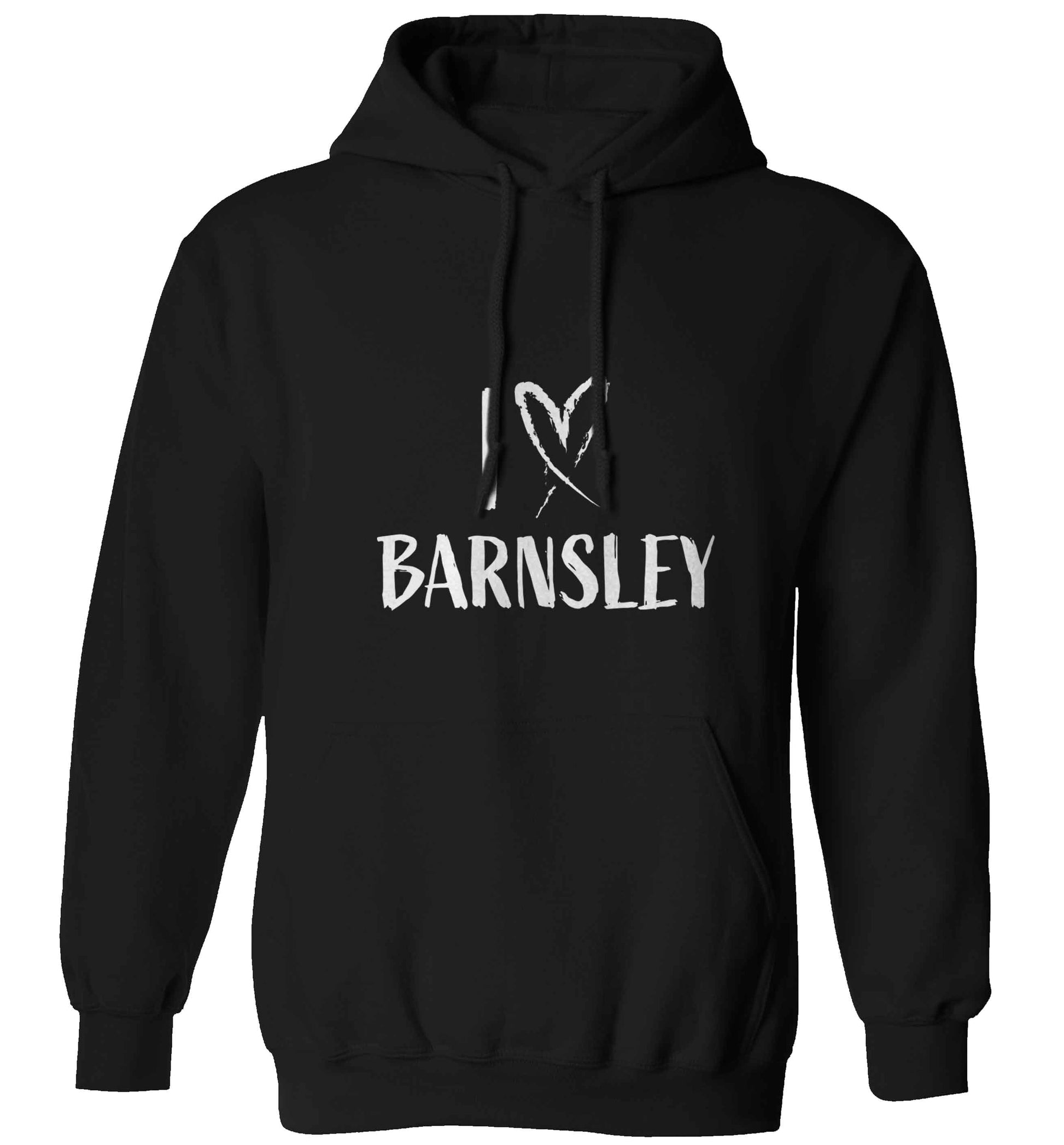 I love Barnsley adults unisex black hoodie 2XL