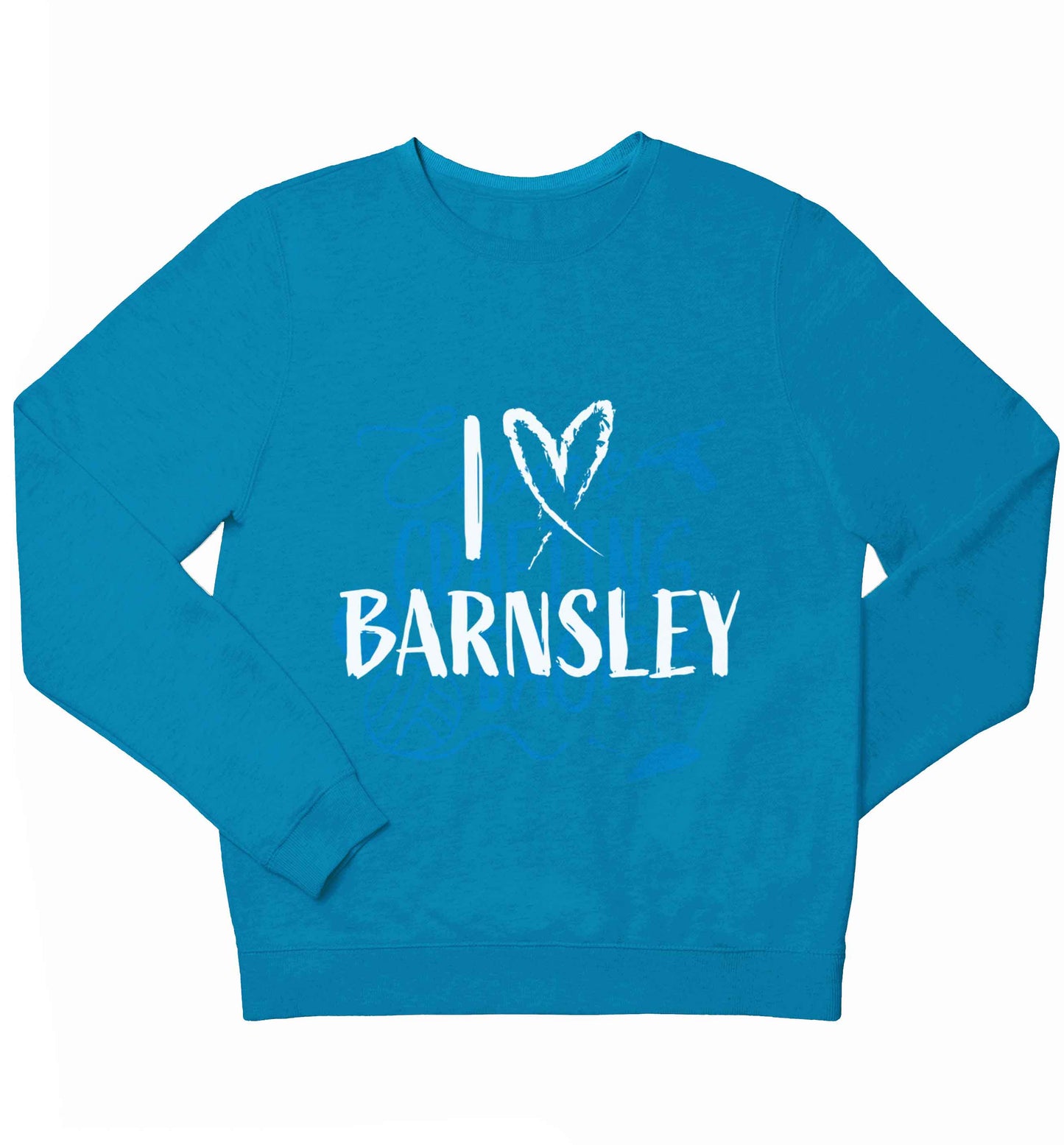 I love Barnsley children's blue sweater 12-13 Years