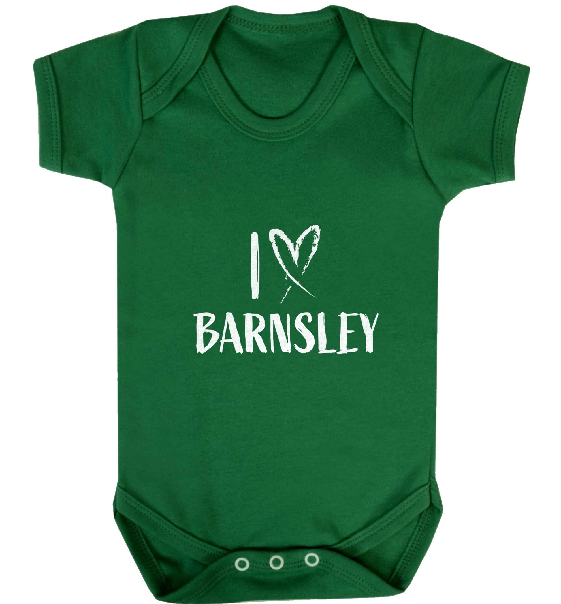 I love Barnsley baby vest green 18-24 months