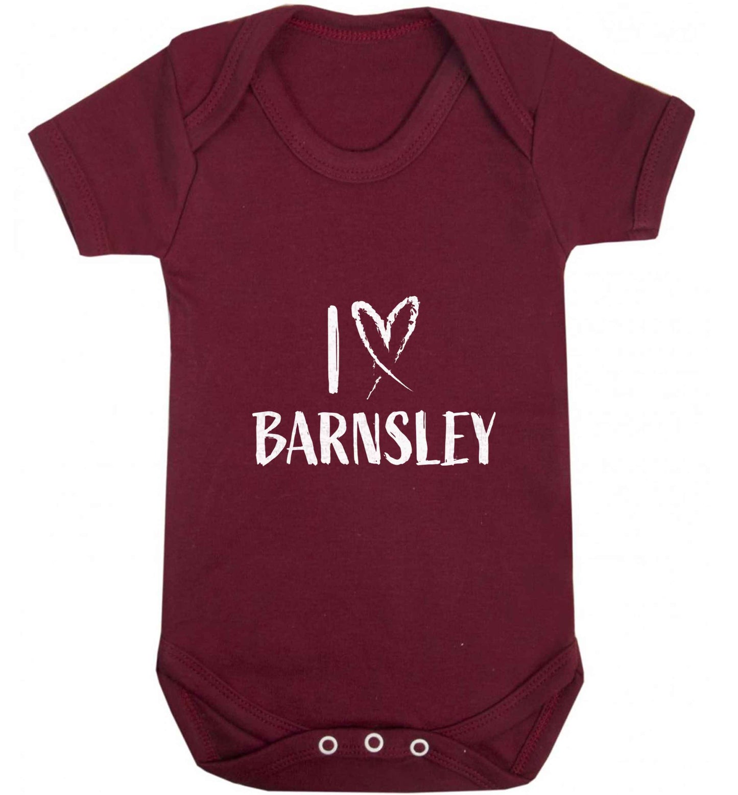 I love Barnsley baby vest maroon 18-24 months
