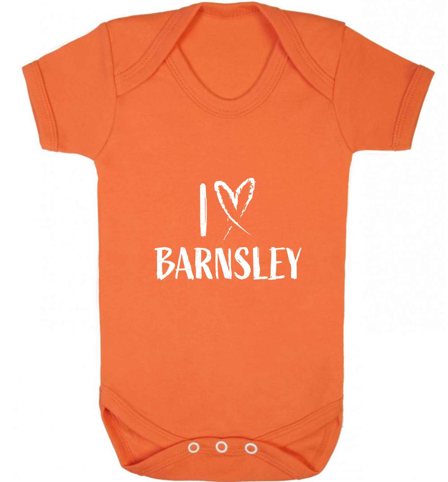 I love Barnsley baby vest orange 18-24 months
